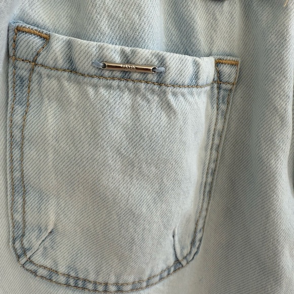 Zara Denim Light High Waisted Paperbag ankle Jeans w/ Front Pockets • 4 • - Picture 2 of 4